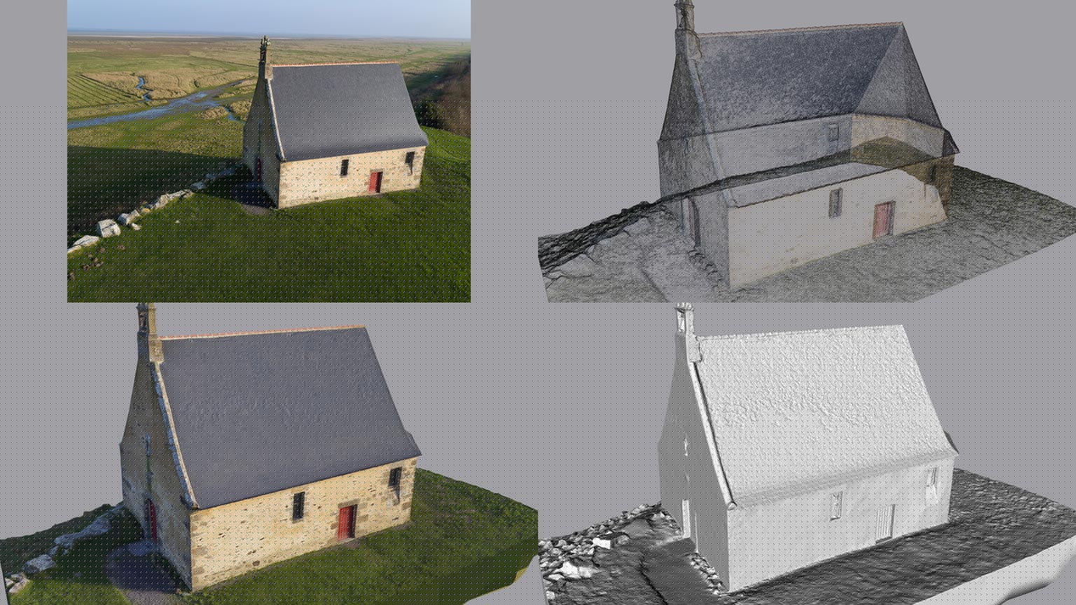 photogrammétrie en Bretagne par drone